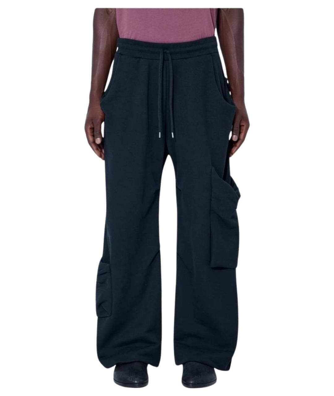 VIVIENNE WESTWOOD Черные хлопковые повседневные брюки, фото 1