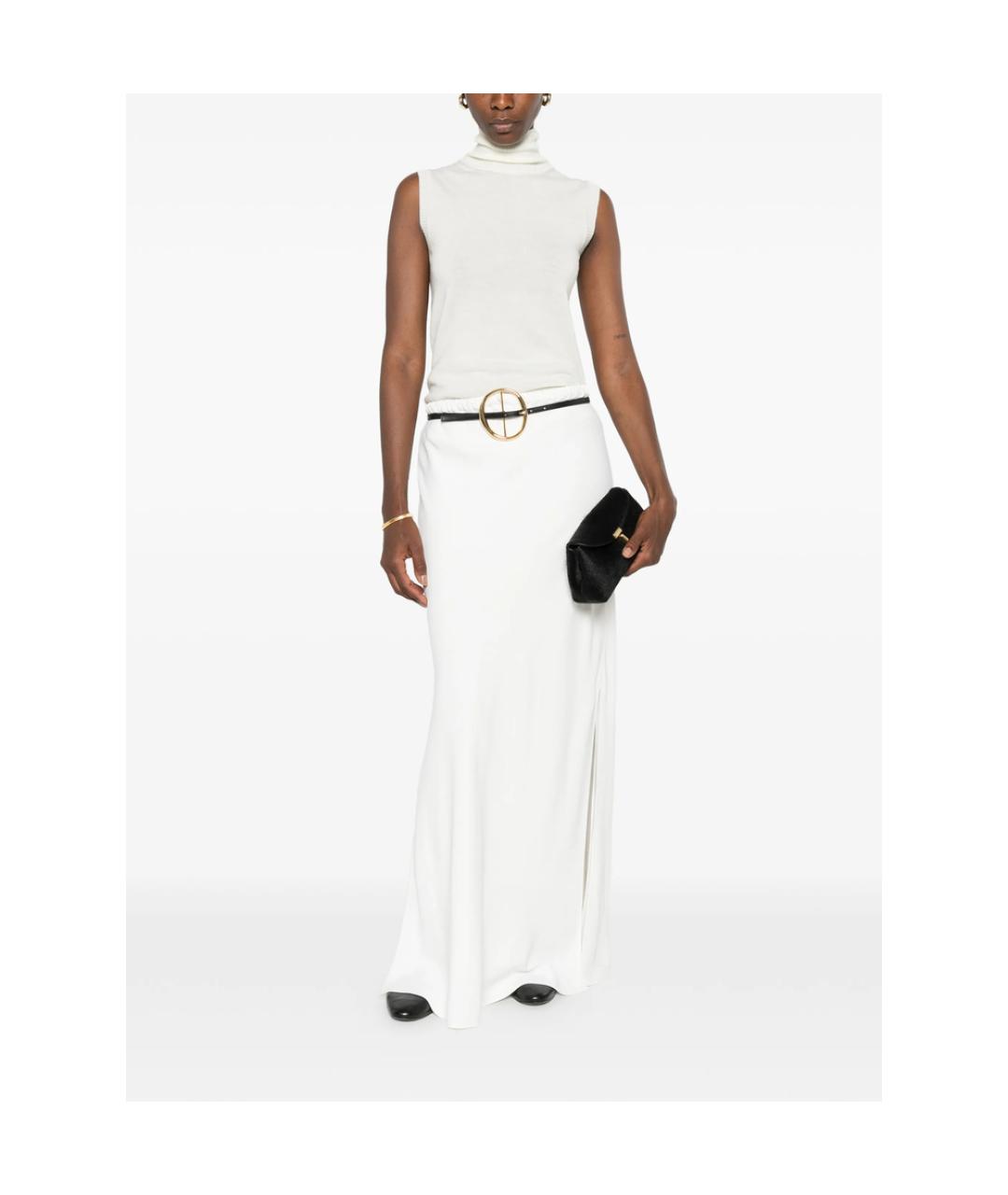 SPORTMAX Белая шерстяная водолазка, фото 3