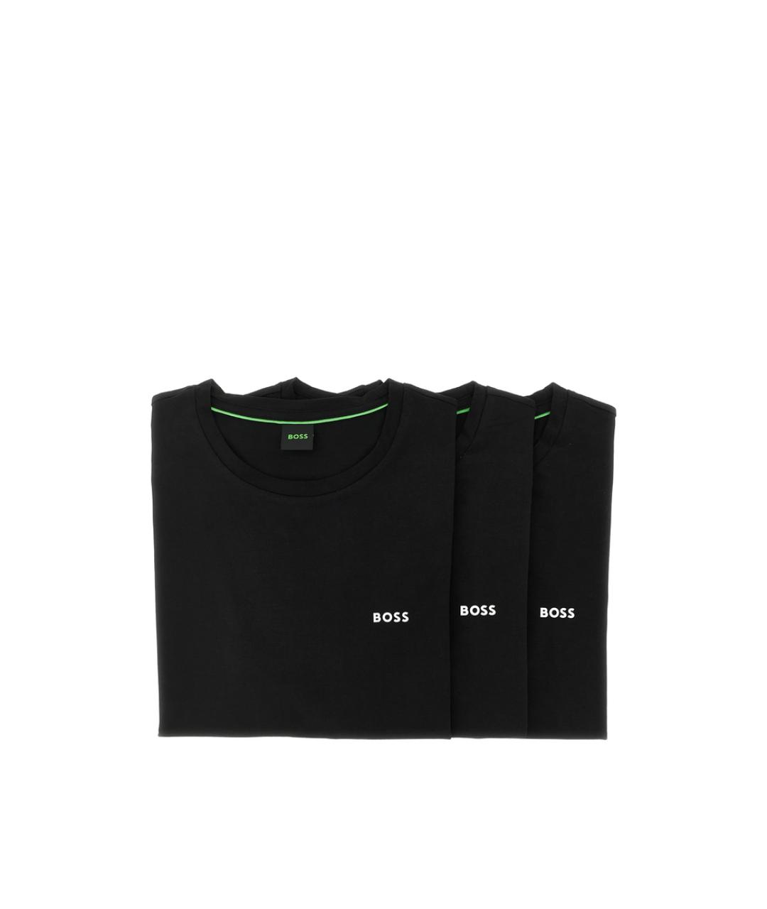 HUGO BOSS Черная хлопковая футболка, фото 1