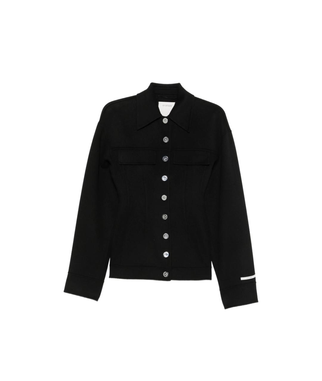 SPORTMAX Черная шерстяная куртка, фото 1