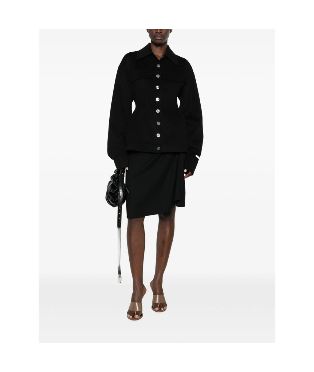 SPORTMAX Черная шерстяная куртка, фото 4