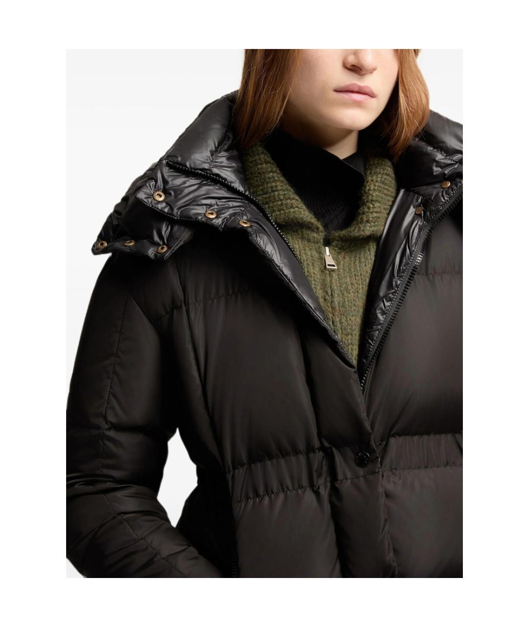 MONCLER Черный пуховик, фото 4