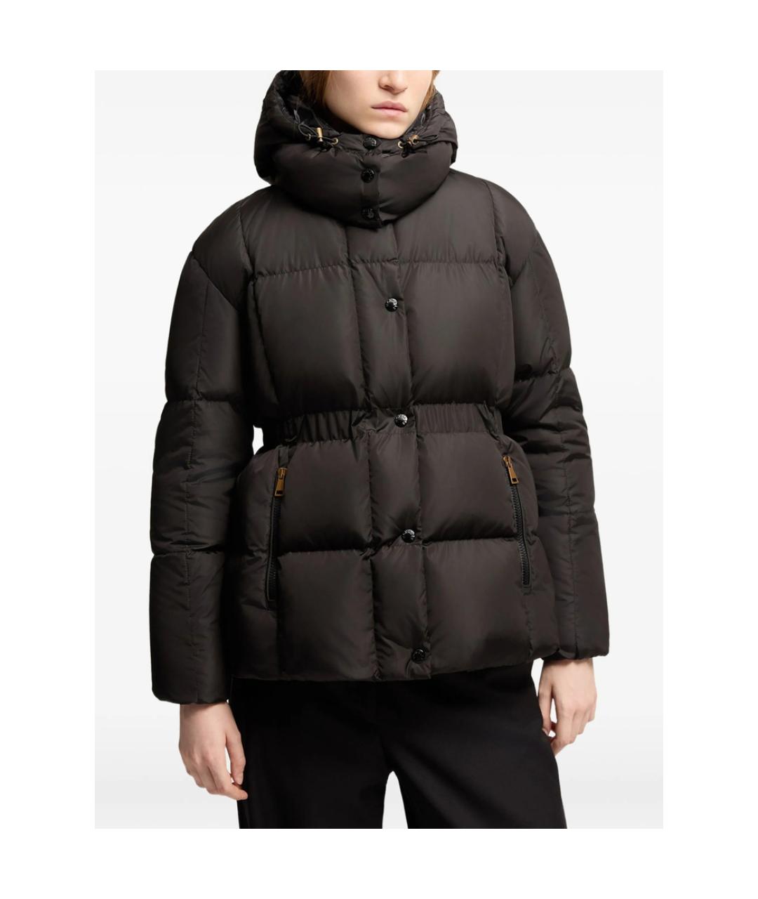MONCLER Черный пуховик, фото 3
