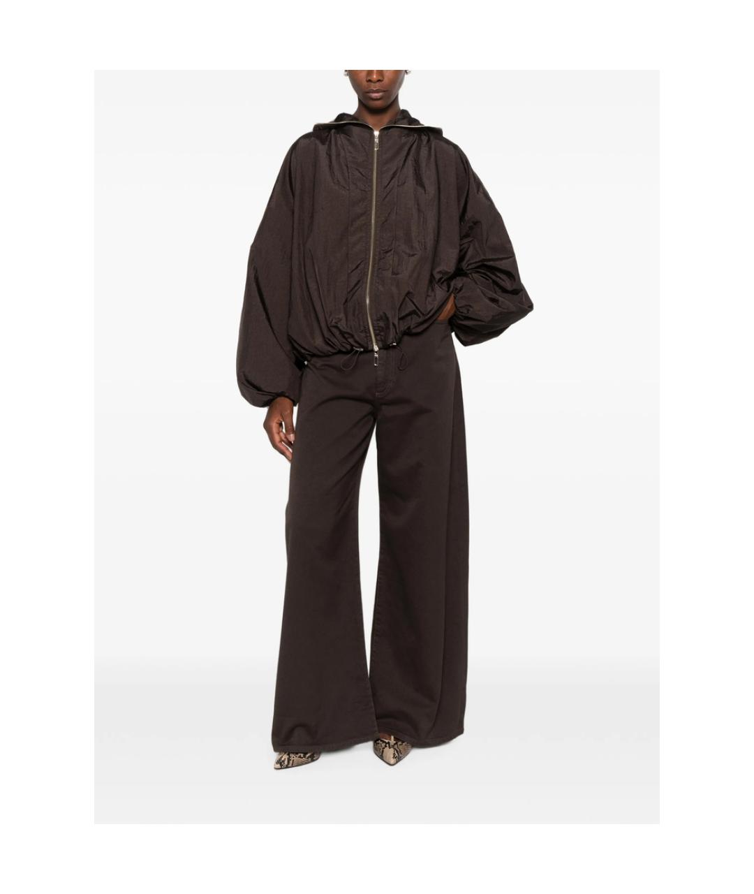 SPORTMAX Коричневая полиамидовая куртка, фото 5