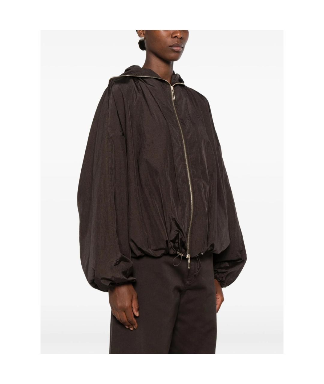 SPORTMAX Коричневая полиамидовая куртка, фото 3