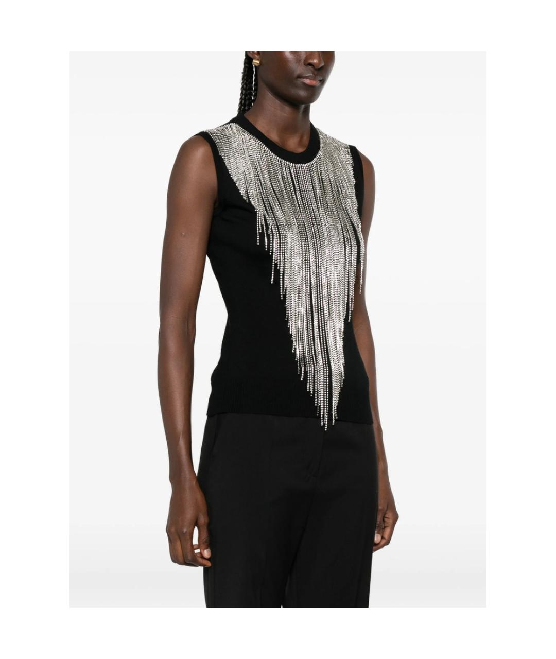 SPORTMAX Черная шерстяная майка, фото 4