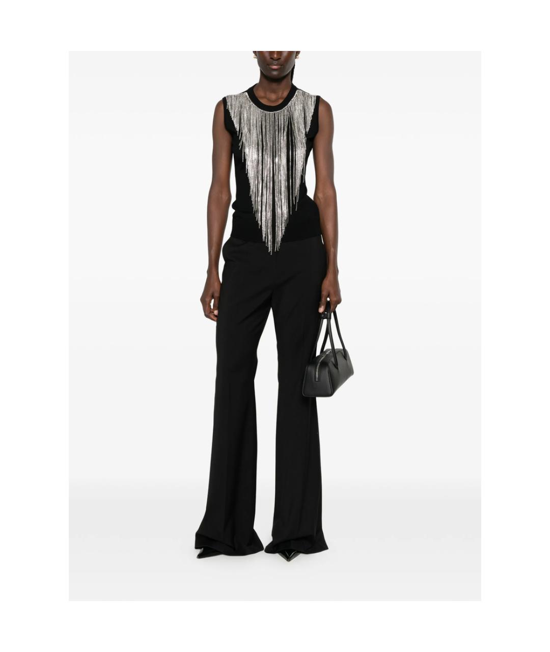 SPORTMAX Черная шерстяная майка, фото 2