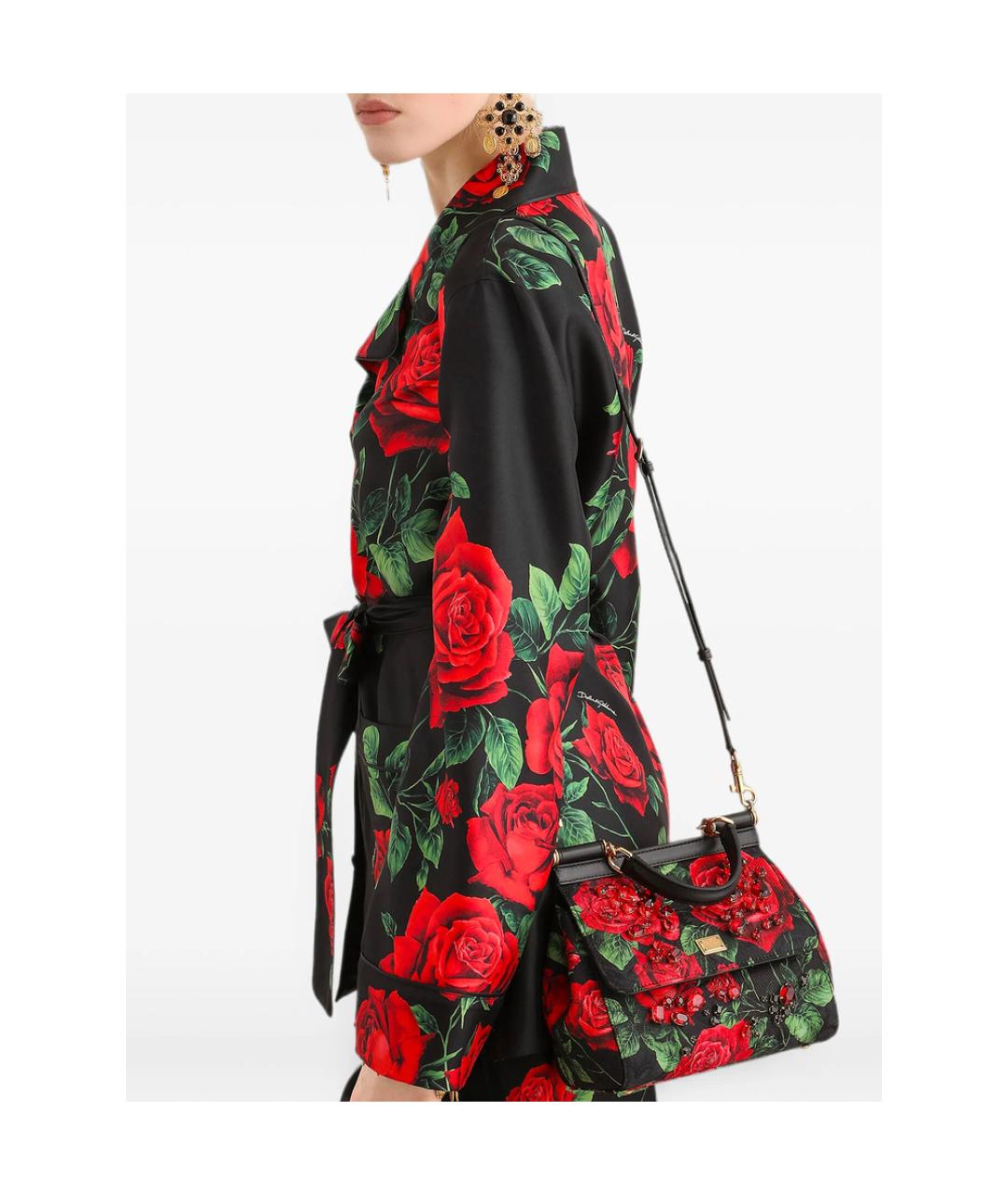 DOLCE&GABBANA Мульти кожаная сумка с короткими ручками, фото 4