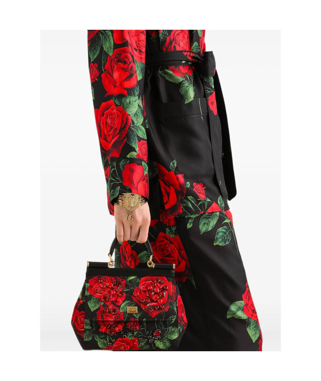 DOLCE&GABBANA Мульти кожаная сумка с короткими ручками, фото 3