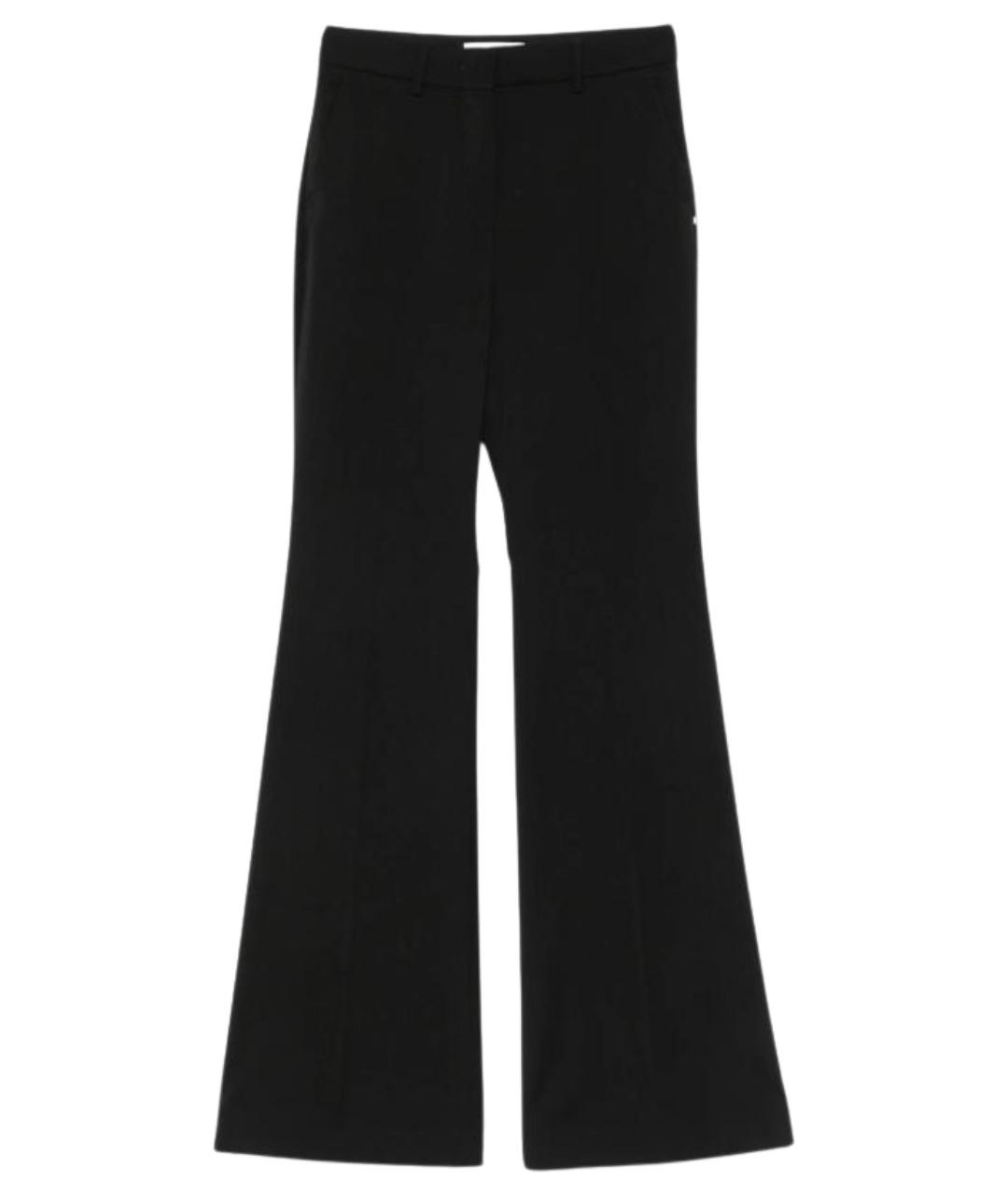 SPORTMAX Черные шерстяные брюки широкие, фото 1