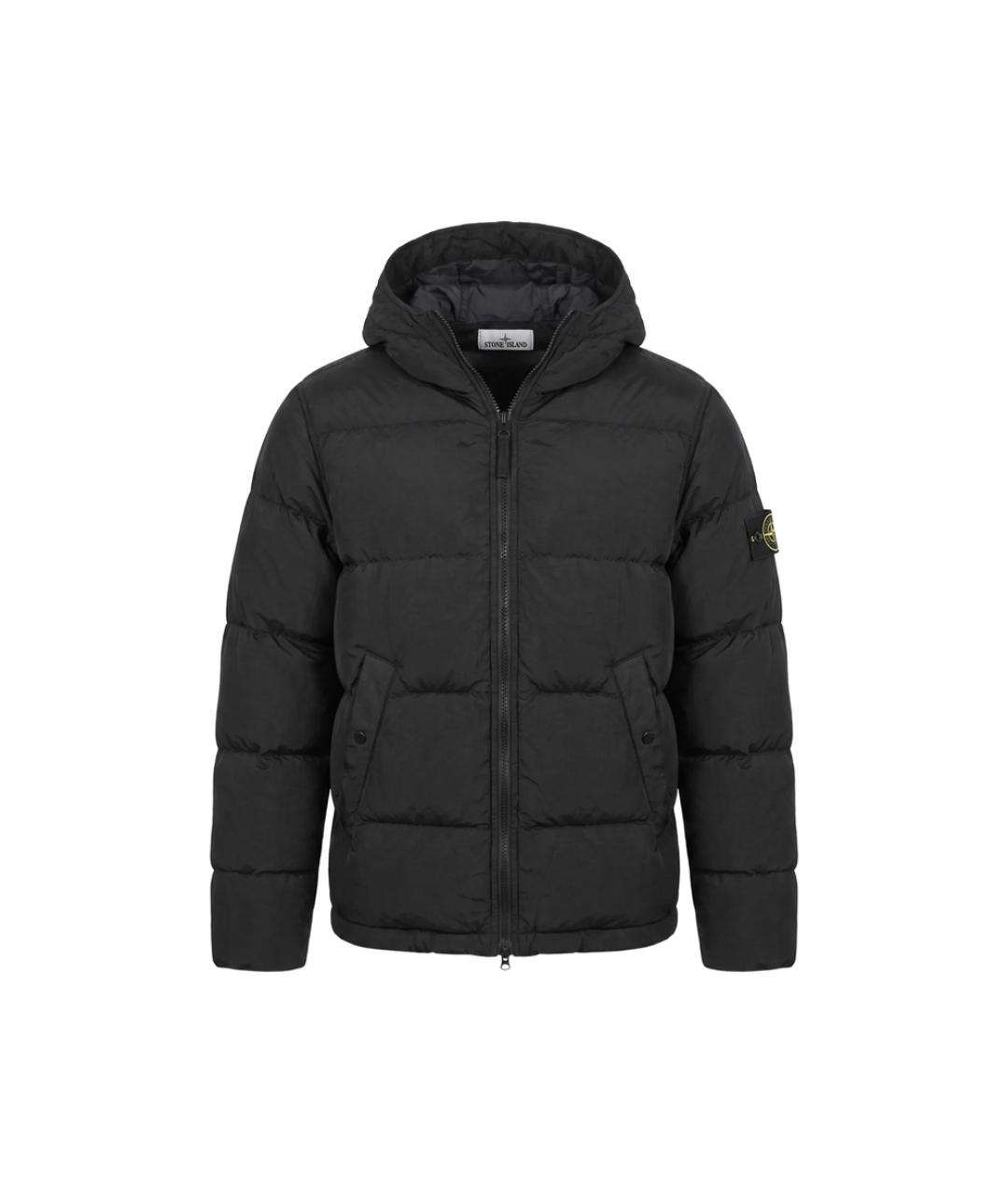 STONE ISLAND Черная полиамидовая куртка, фото 1