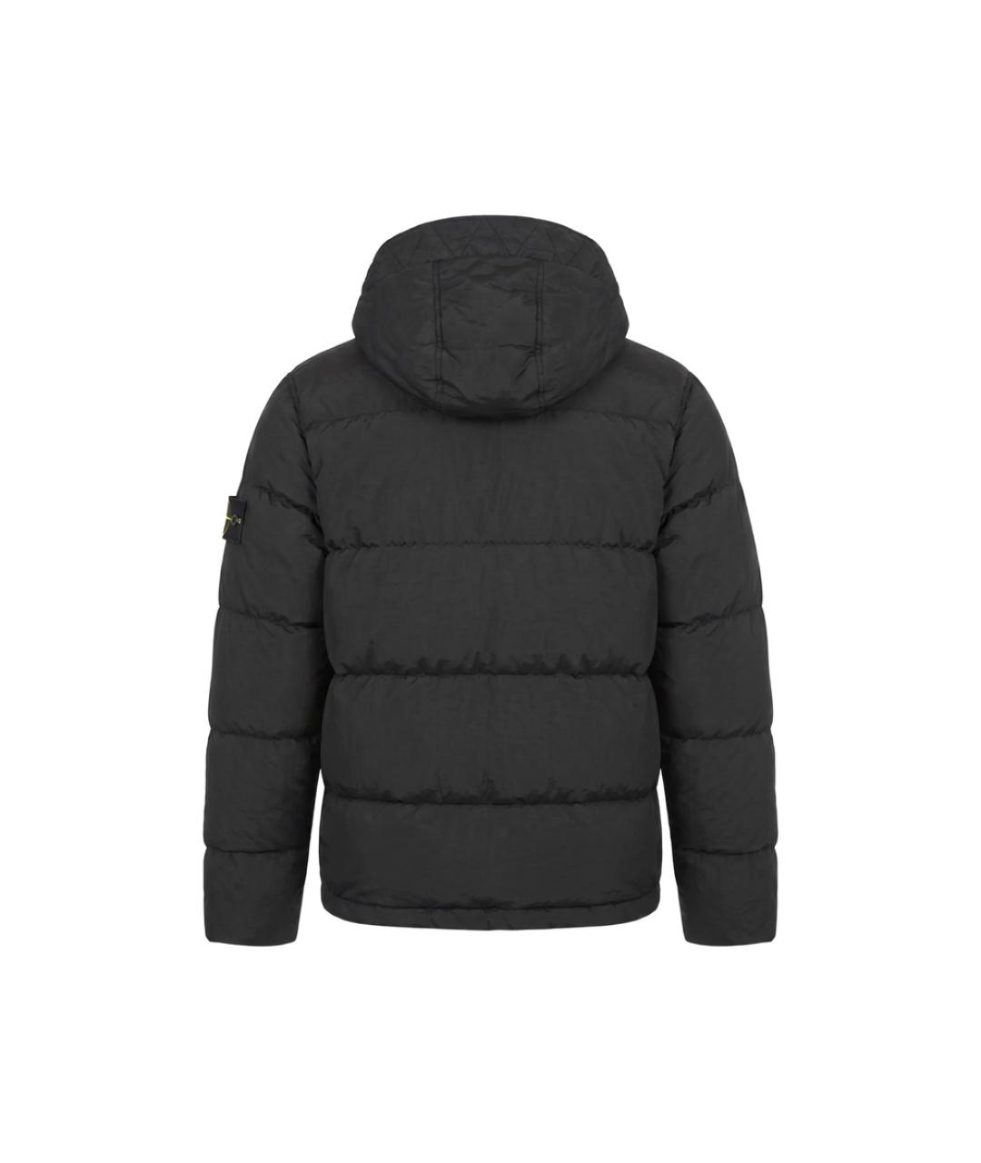STONE ISLAND Черная полиамидовая куртка, фото 2