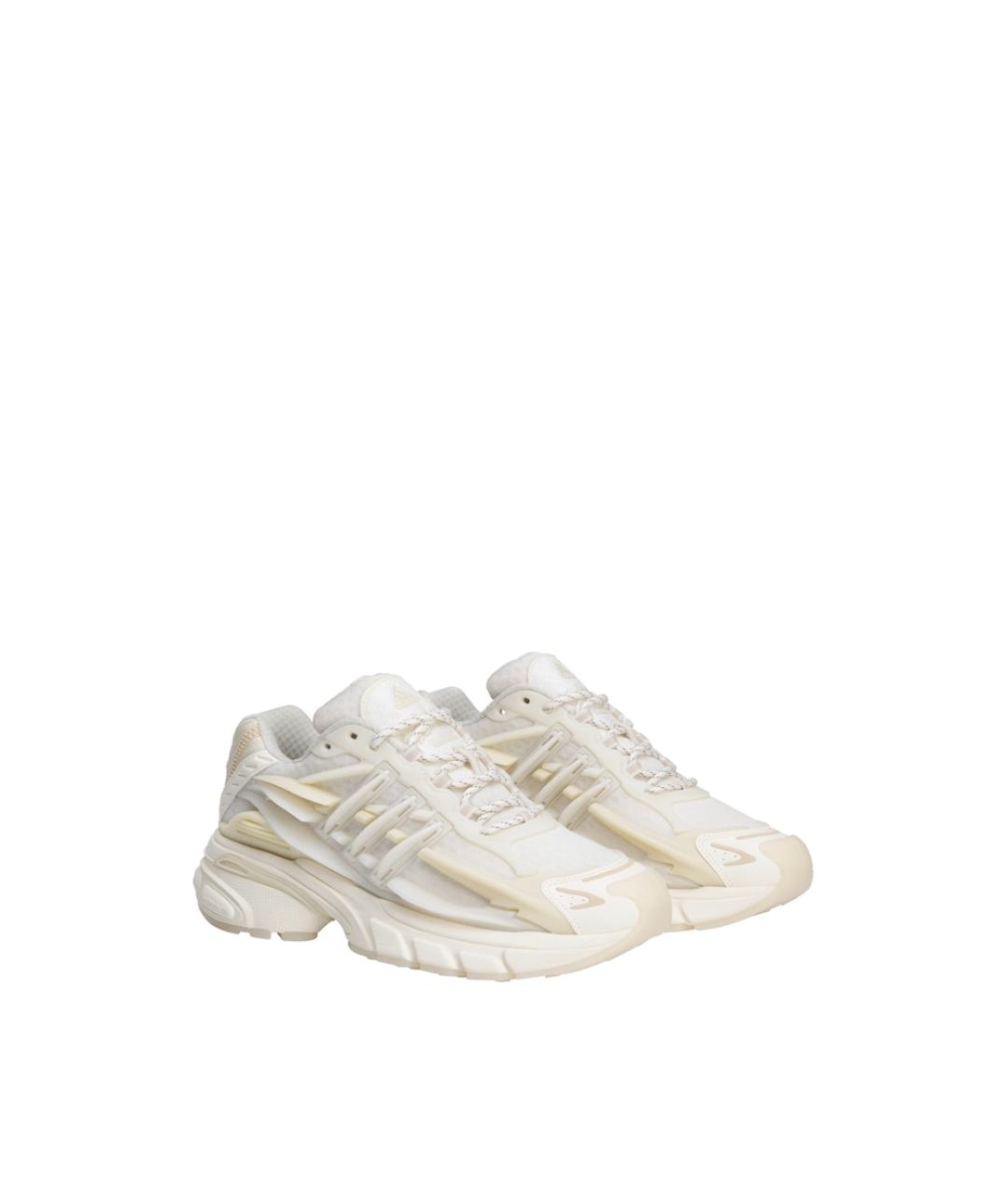 ADIDAS Бежевые текстильные низкие кроссовки / кеды, фото 2