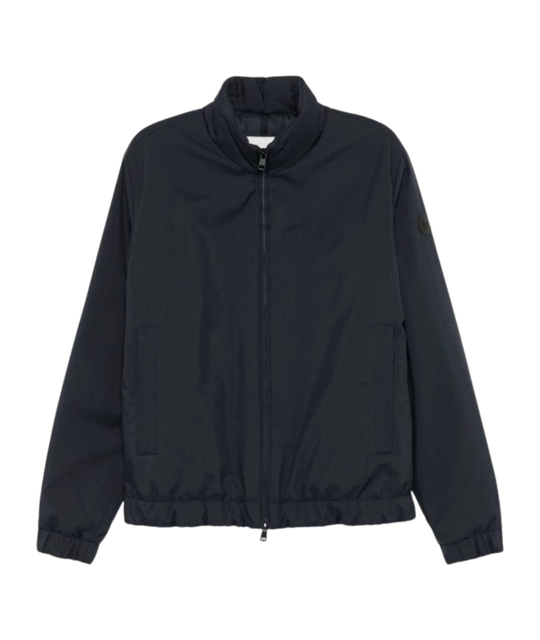 MONCLER Синяя полиэстеровая куртка, фото 1