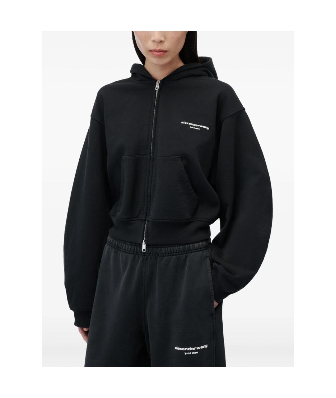 ALEXANDER WANG Черные прямые брюки, фото 5