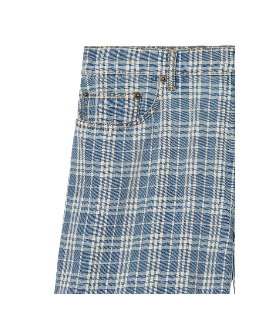 BURBERRY Синие хлопковые шорты, фото 2