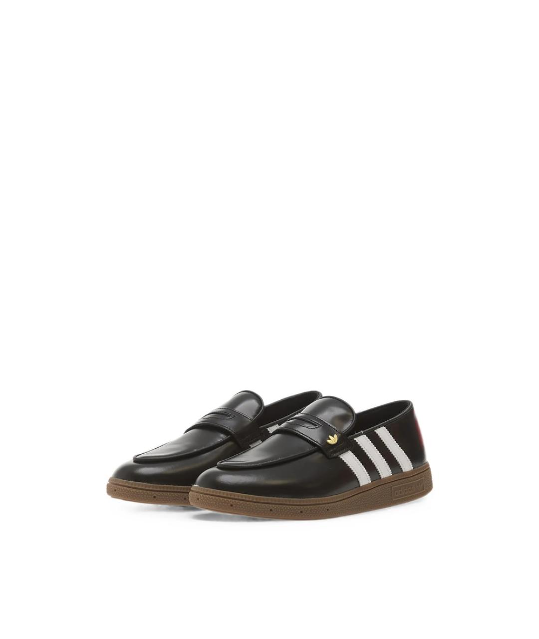 ADIDAS Черные кожаные лоферы, фото 5