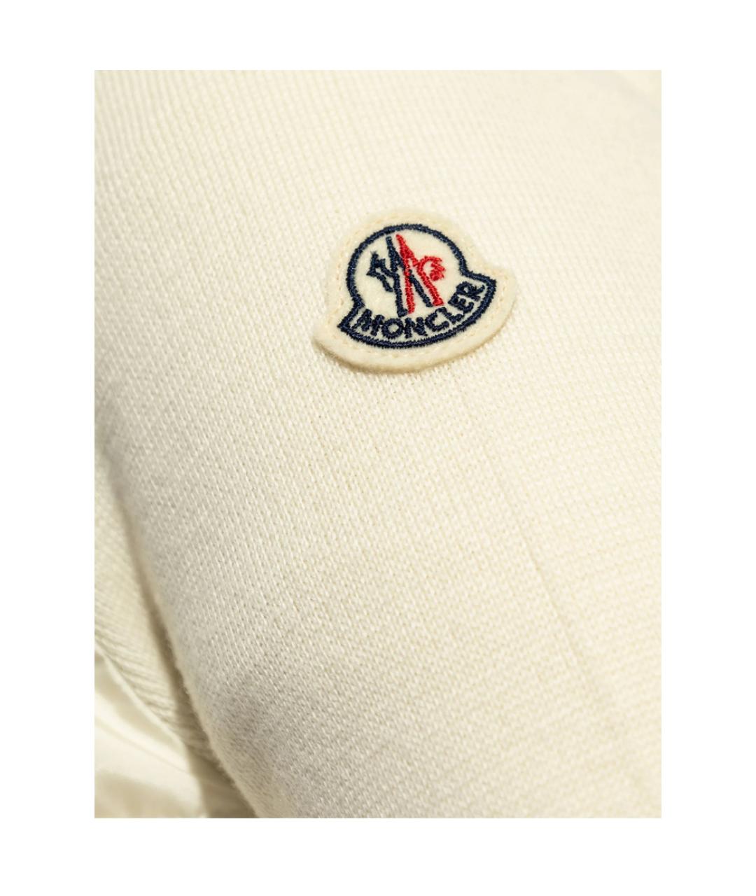 MONCLER Белая полиэстеровая куртка, фото 5