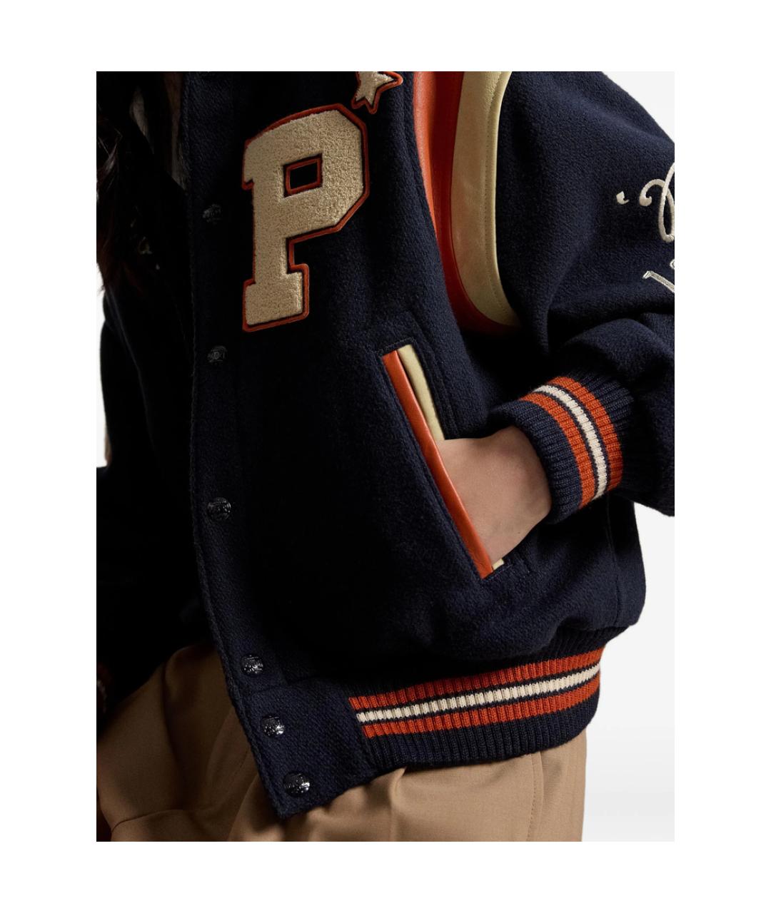 RALPH LAUREN Синяя полиэстеровая куртка, фото 4