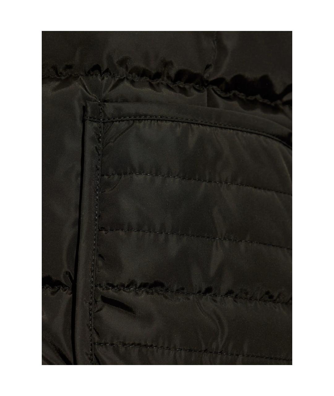 MONCLER Черная полиэстеровая куртка, фото 2