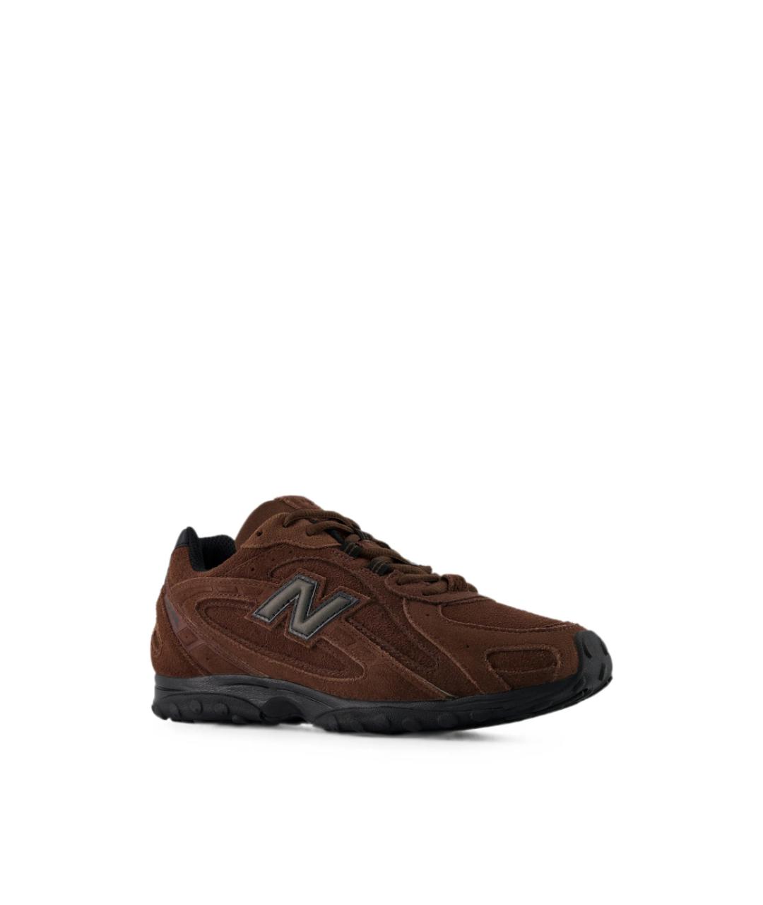 NEW BALANCE Коричневые замшевые низкие кроссовки / кеды, фото 2