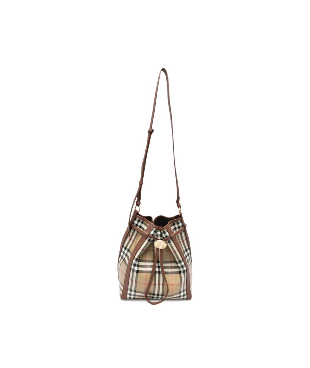 BURBERRY Бежевая кожаная сумка через плечо, фото 1