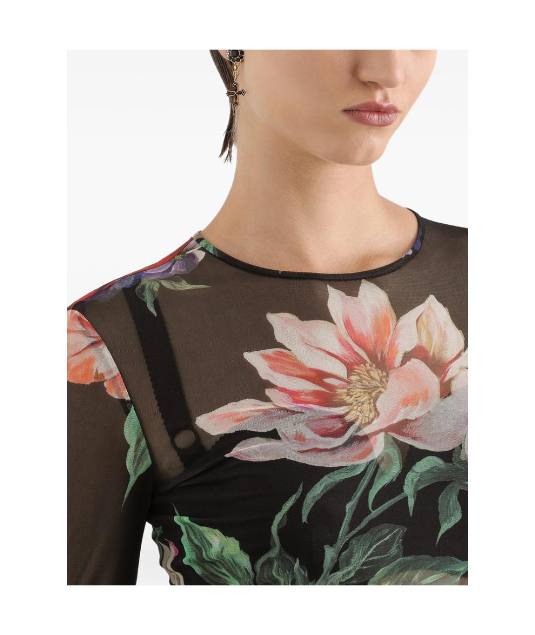 DOLCE&GABBANA Золотые металлические серьги, фото 2