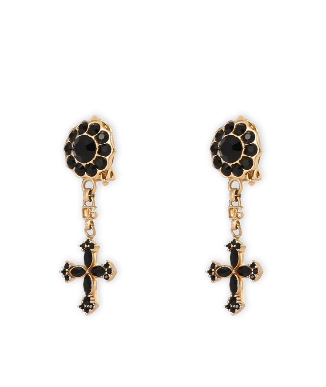 DOLCE&GABBANA Золотые металлические серьги, фото 3