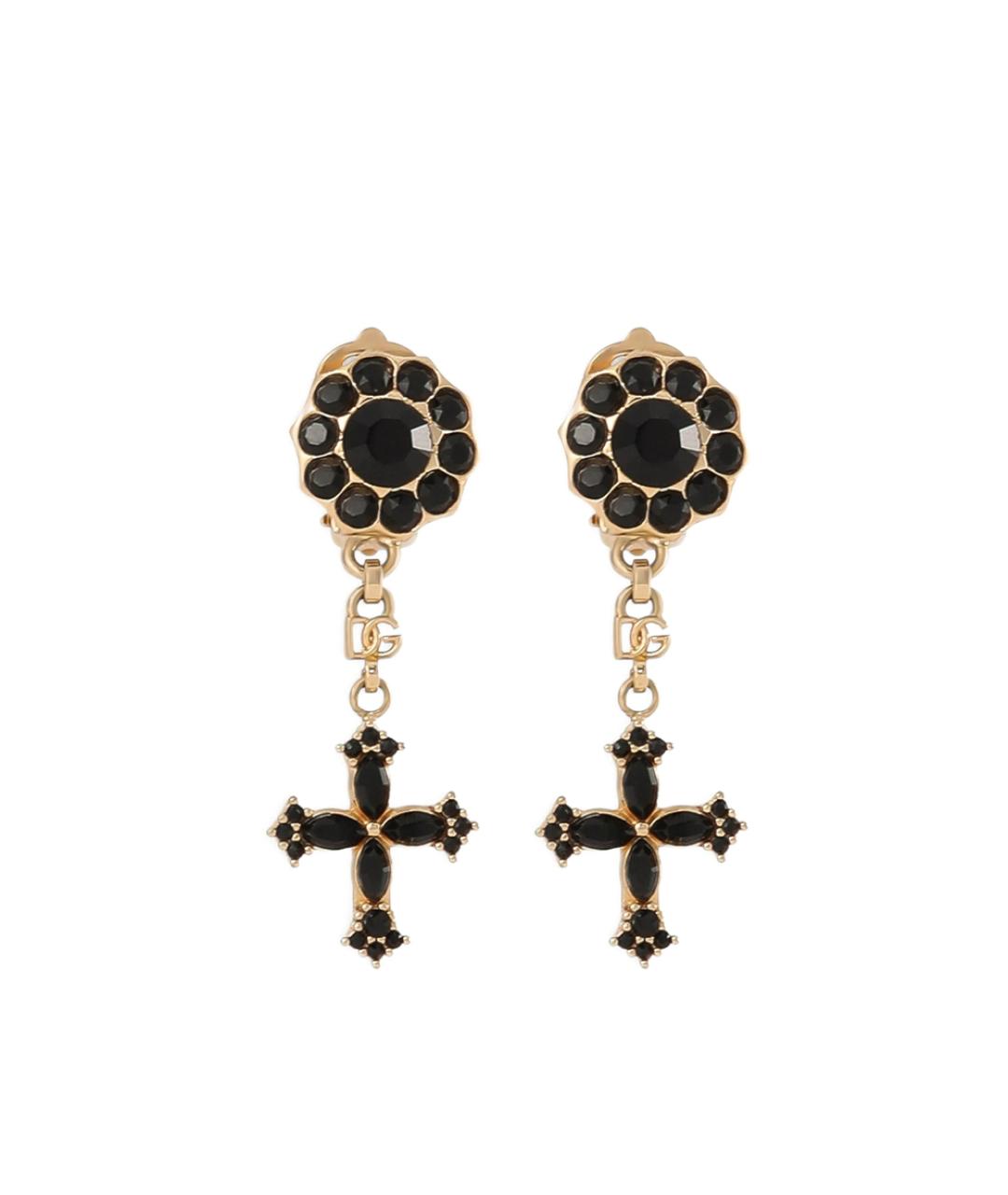 DOLCE&GABBANA Золотые металлические серьги, фото 1