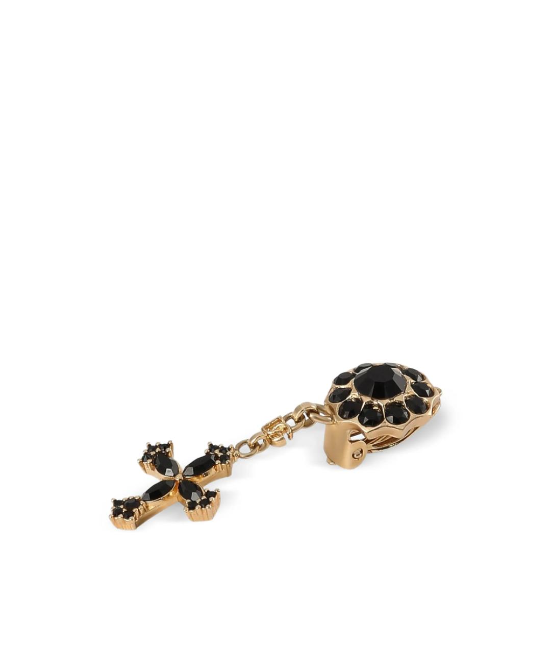 DOLCE&GABBANA Золотые металлические серьги, фото 4