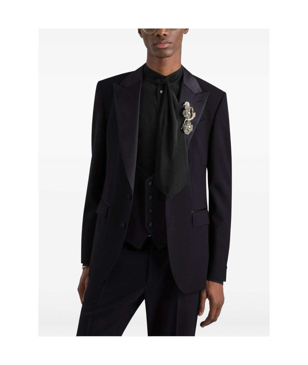 DOLCE&GABBANA Синий вечерний костюм, фото 3