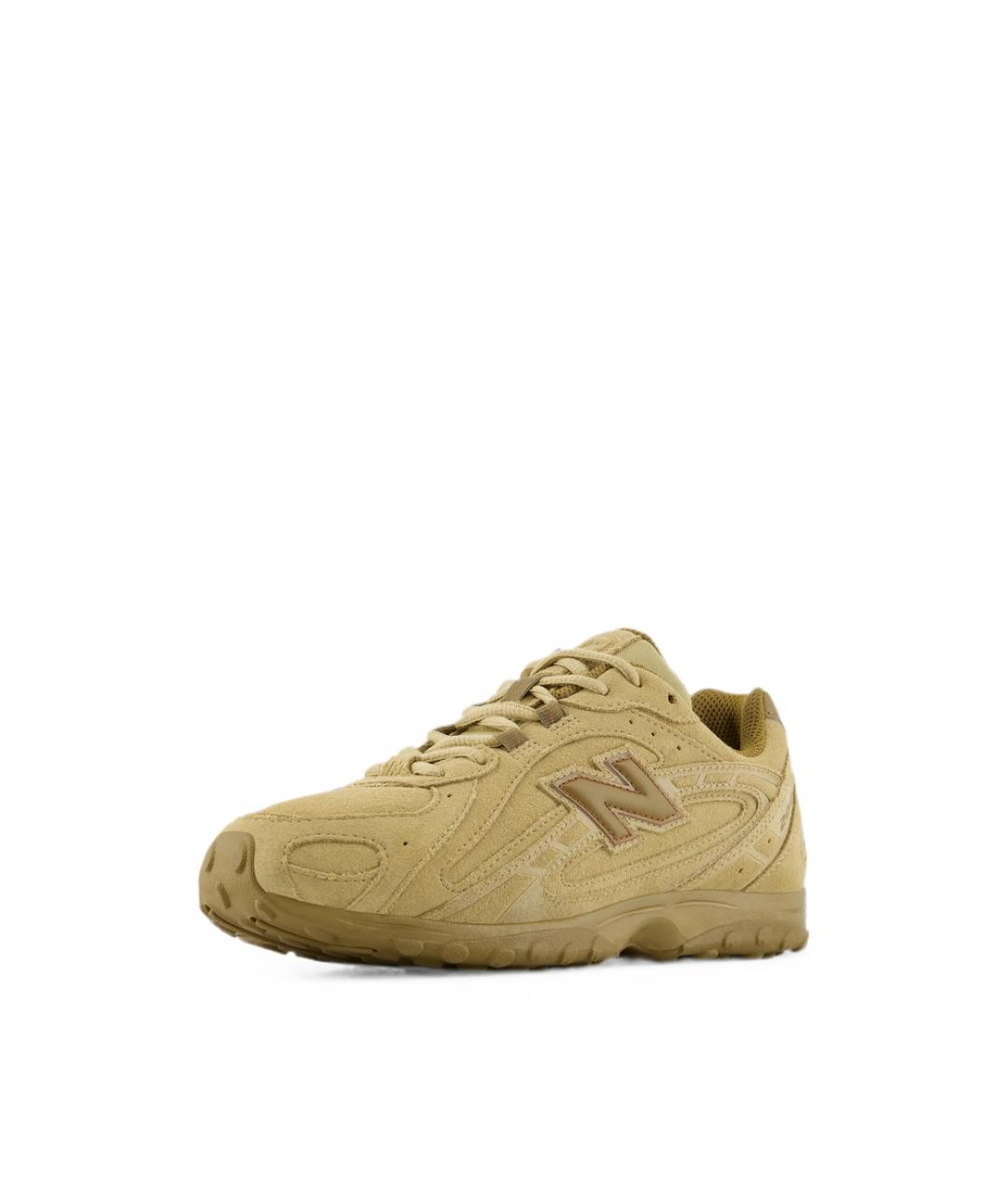 NEW BALANCE Бежевые замшевые низкие кроссовки / кеды, фото 3