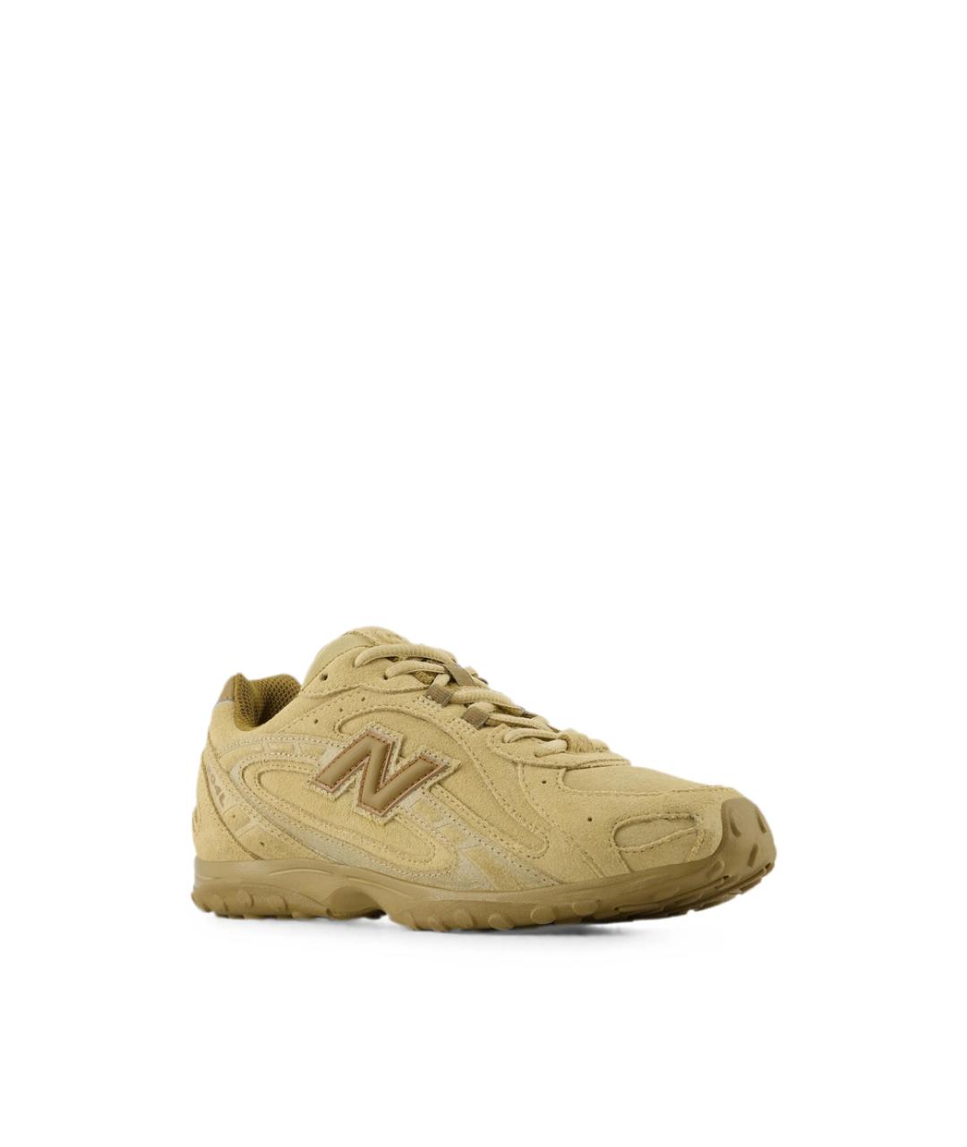 NEW BALANCE Бежевые замшевые низкие кроссовки / кеды, фото 4