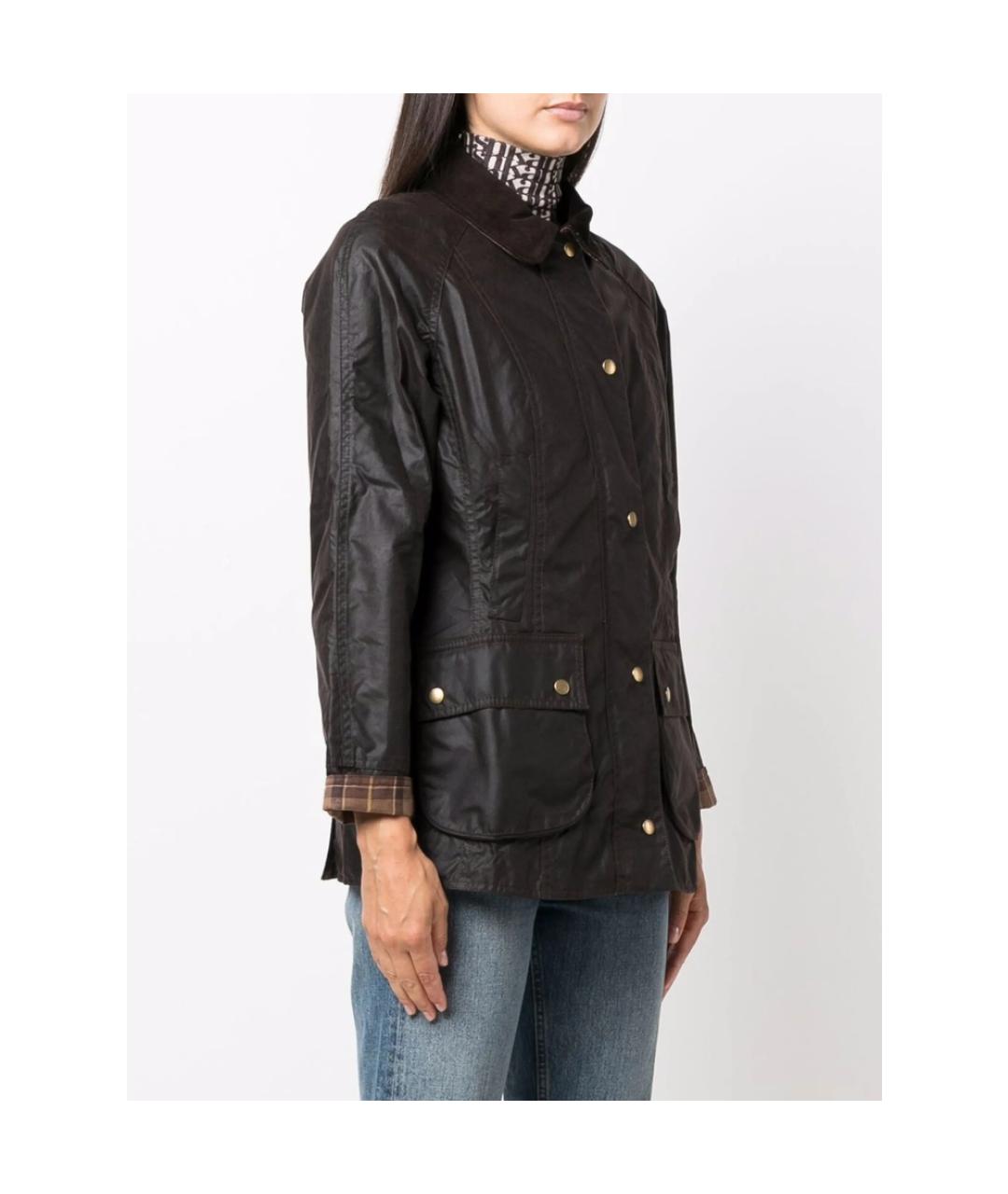 BARBOUR Коричневая хлопковая куртка, фото 2
