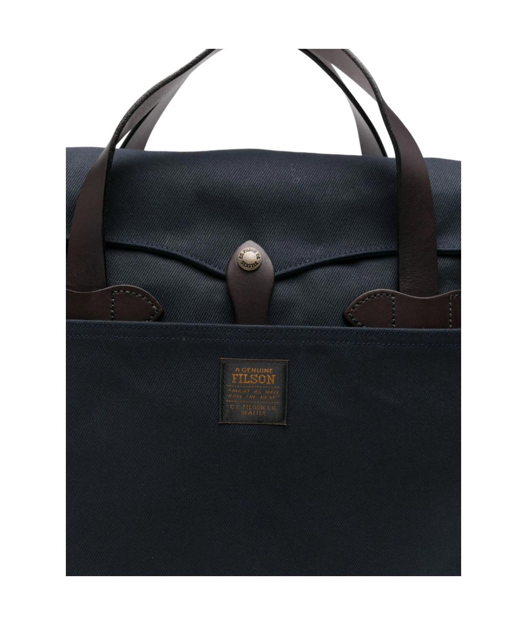 FILSON Синяя хлопковая сумка на плечо, фото 3