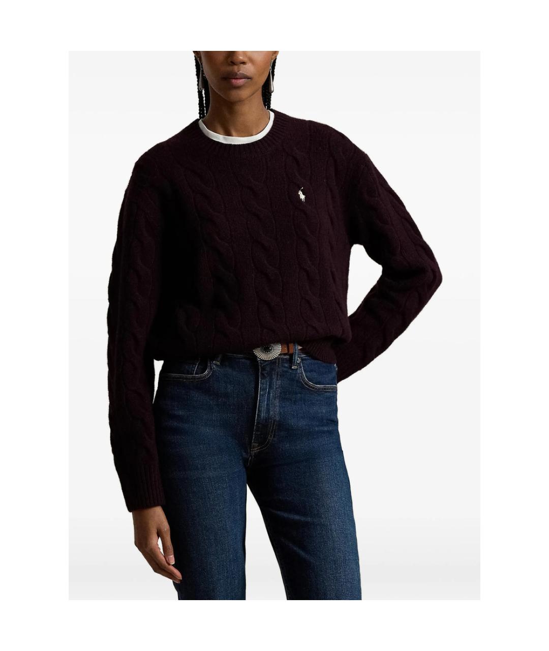 RALPH LAUREN Фиолетовый кашемировый джемпер / свитер, фото 2