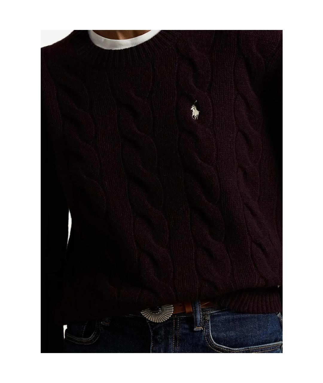 RALPH LAUREN Фиолетовый кашемировый джемпер / свитер, фото 4
