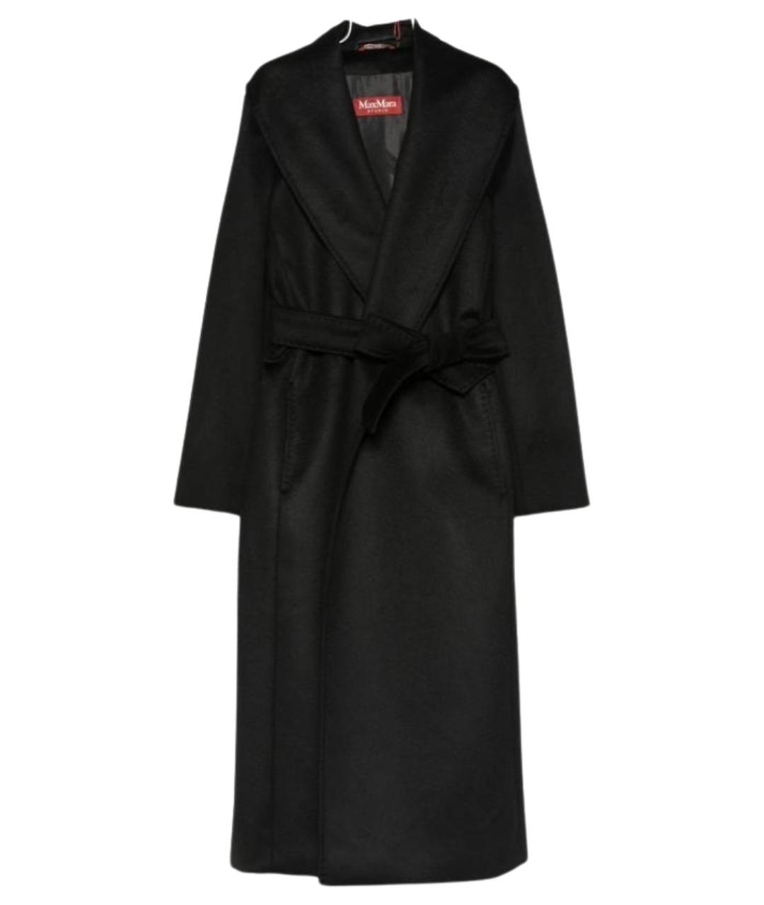 MAX MARA STUDIO Черное пальто, фото 1