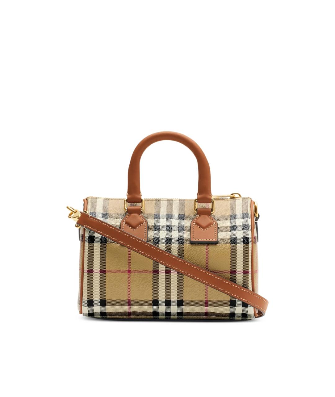 BURBERRY Бежевая сумка с короткими ручками, фото 5