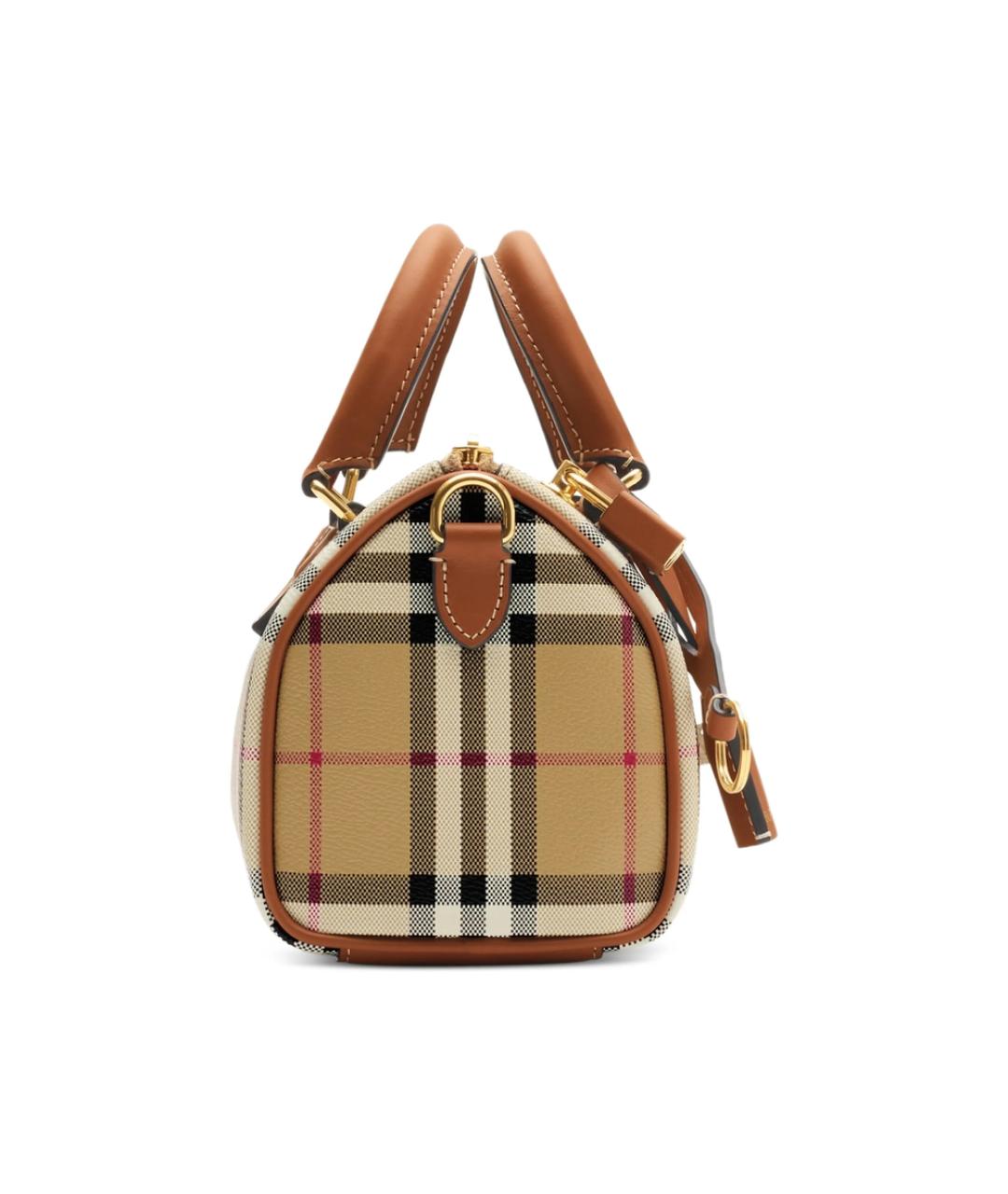 BURBERRY Бежевая сумка с короткими ручками, фото 4