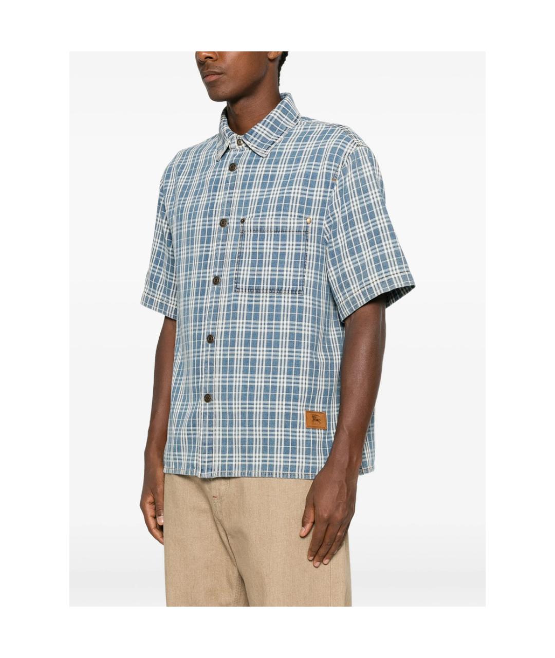 BURBERRY Синяя классическая рубашка, фото 4