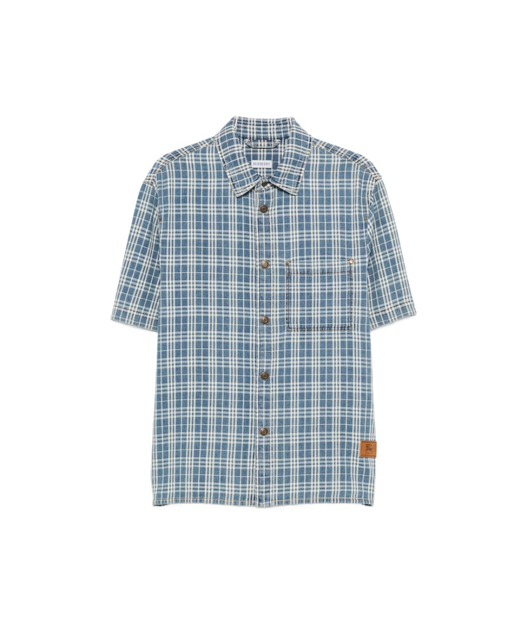 BURBERRY Синяя классическая рубашка, фото 1