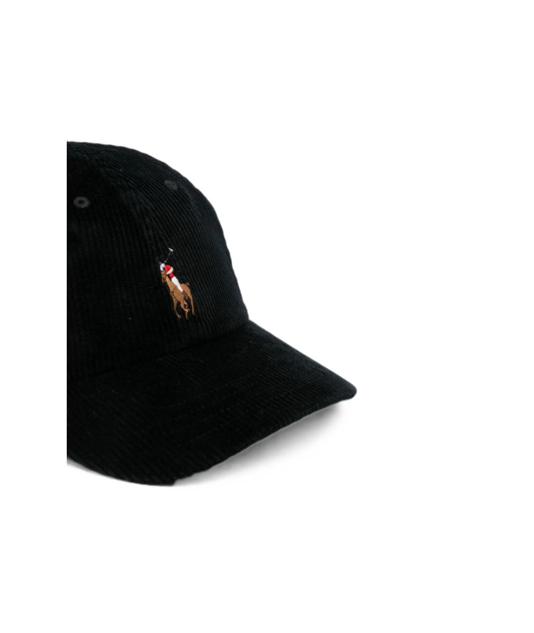 RALPH LAUREN Черная хлопковая кепка, фото 2