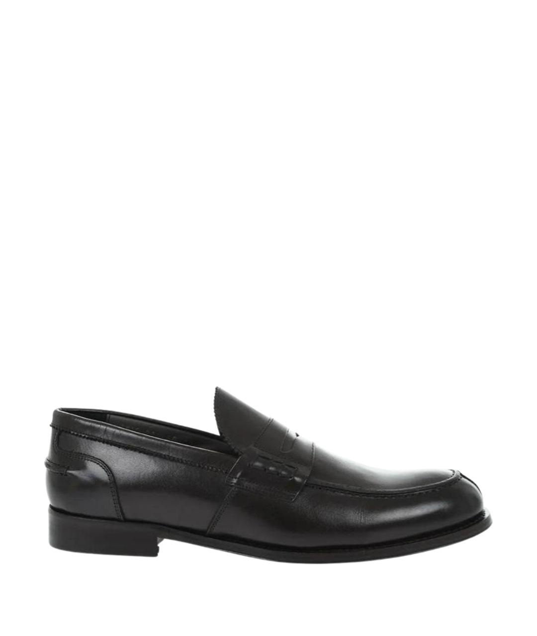CORNELIANI Коричневые кожаные лоферы, фото 1