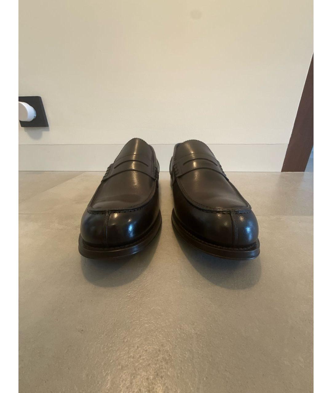 CORNELIANI Коричневые кожаные лоферы, фото 2