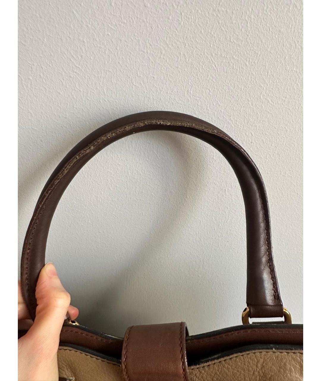 SAINT LAURENT Кожаная сумка тоут, фото 5