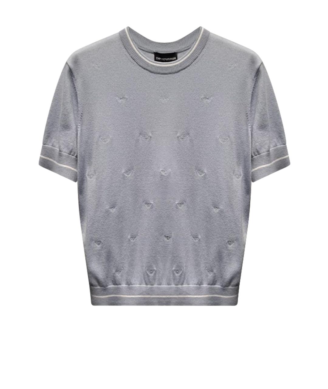 EMPORIO ARMANI Голубой джемпер / свитер, фото 1