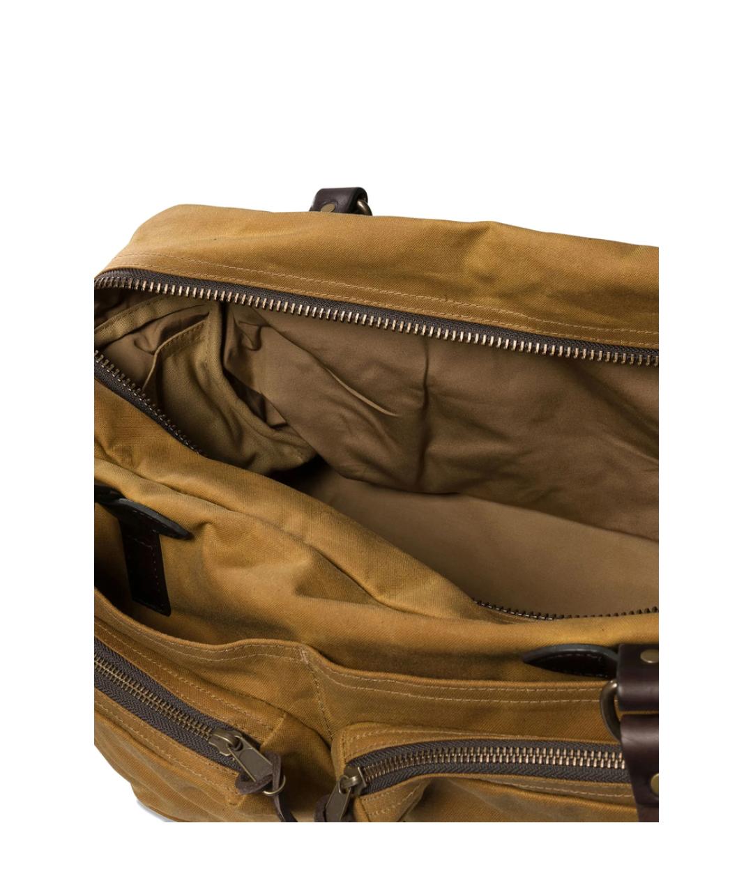 FILSON Коричневая хлопковая сумка на плечо, фото 5