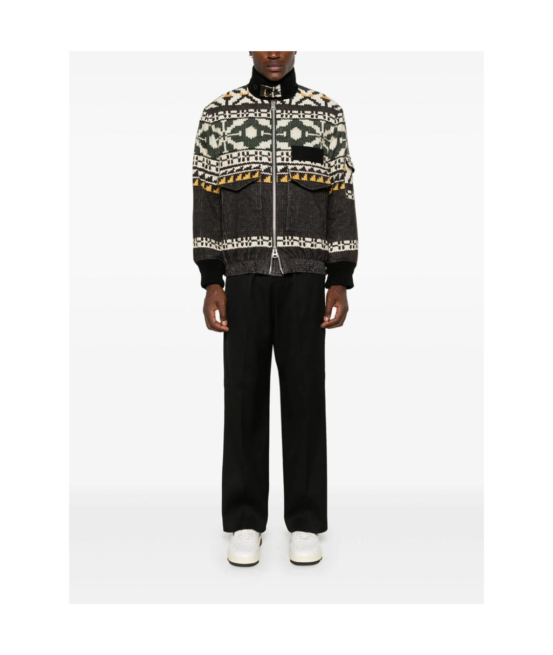GOLDEN GOOSE Черные хлопковые повседневные брюки, фото 5