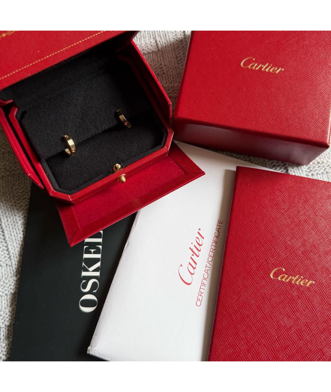 CARTIER Золотые серьги из желтого золота, фото 2